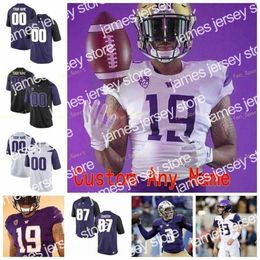 American College Football Wear Thr NCAA College Jerseys Washington Huskies 1 Byron Murphy Jr.Warren Moon 10 Jacob Eason 11 KJ Carta-Samuels 5 Andre Baccellia personnalisé