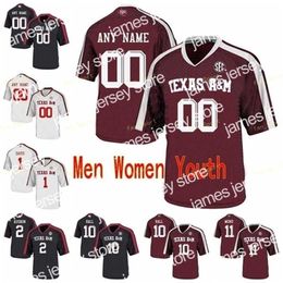 American College Football Wear Thr NCAA College Jerseys Texas A M Aggies 4 James Foster 40 Von Miller 55 Kenyon Green 88 Baylor Cupp 16 Chase Lane Point de football personnalisé