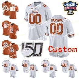 American College Football Wear Thr NCAA College Jerseys Texas Longhorns 85 Malcolm Epps 9 Collin Johnson 98 Brian Orakpo 99 Keondre Coburn Football personnalisé cousu