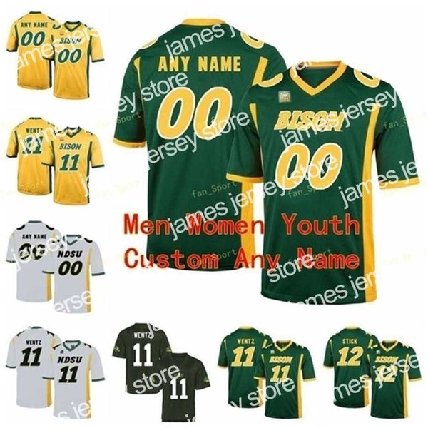 American College Football Wear Thr NCAA College Jerseys NDSU Bison 5 Trey Lance 55 Mercadel 8 Bruce Anderson 81 Babicz 82 Ellefson 87 Gindorff Custom Football Stitche