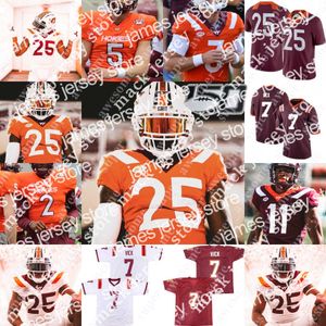 American College Football Wear Maillot de football Virginia Tech Hokies James Mitchell Knox Kadum Connor Blumrick Malachi Thomas Kaleb Smith