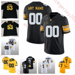 American College Wear Jersey de fútbol personalizado de Deacon Hill Iowa 99 Max Hoskins 9 Tory Taylor 45 Nick Phelps 39 Luke Elkin 97 Liam Rea