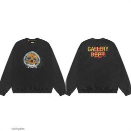 Amerikaans echtpaar mannen Deptt Gallerry gewassen trui oude vintage heren ronde hals trui losse mode hoodies Xuui