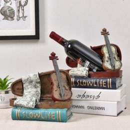 American Creative Red Wine Plank Home Decorations Ornamenten landelijke stijl woonkamer wijnkast wijn display rack display 281n