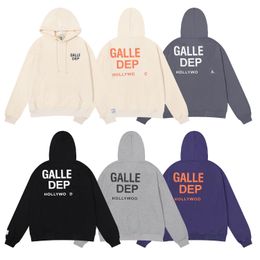 American Designer Galler Classic Gedrukte hoodie High Gram Gewicht Kap katoenen sweatshirt mode Streetwear Depts