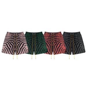Amerikaans modemerk Rhude Zebra geborduurde brief afdrukken zomerheren en dames high street losse casual veelzijdige shorts