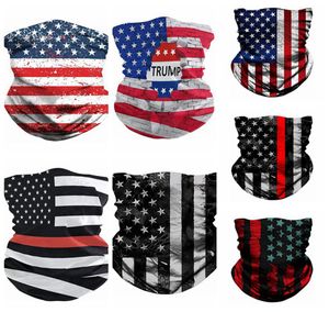 Drapeau américain 3D Masque numérique Masque Magic Cycling foulard Multtifonctionnel Magic Headwear Turban Fashion Riding Collar Party Masks3600086