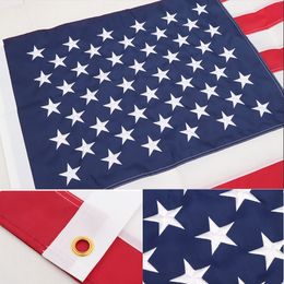 American Flag American Star-gestreepte patchwork-borduurwerk Verenigde Staten Vlag 210D Oxford doek waterdichte outdoor patchwork Party Cosplay vlaggen