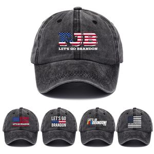 American Flag Baseball Cap Cotton Hat Fashion Let's Go Brandon Designer Peaked Cap verstelbare buitenreizen Sun hoeden