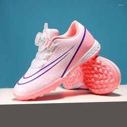 Chaussures de Football américain 2024, boucle rotative pour enfants, pointes cassées, Football, école primaire, entraînement sportif sur gazon