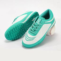 American Football Shoes 2024 Fashionchildren's Breathable Soccer Boy à lacets Taille d'entraînement en salle 34-39 Chuteira Futsal