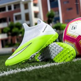 Chaussures de football américain bottes en filet respirant hommes femmes tf soccer professionnel sneakers futsal grand taille 49 botas futbol