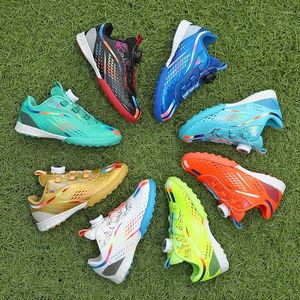 Chaussures de football américain pour enfants, modèle avec boucle torsadée pivotante, modèle Junior, 8 couleurs disponibles