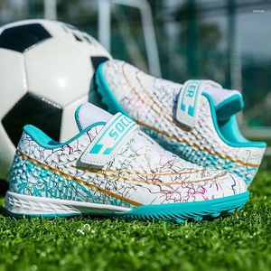 Chaussures de football américain Loop de crochet pour enfants de haute qualité Adolescents à taquets basses baskets de football pour les enfants