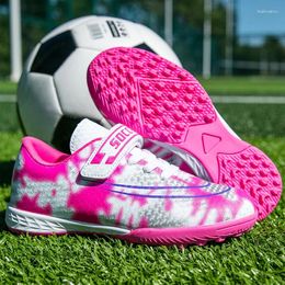 American Football Shoes High Quality TF Children's Light Turf Soccer Boy Girl Outdoor HOOK&LOOP Kids Sports For 2024