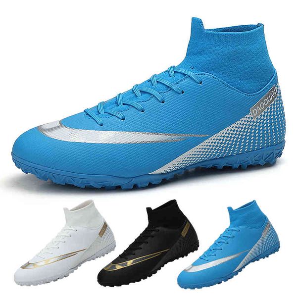 Chaussures de football américain Hot Buy Long Spikes Outdoor People Soccer Shoes High Single For Men Women Sports 210809