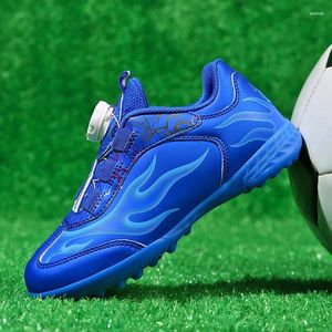 Chaussures de football américain Kids Soccer garçons filles Boots Boots Cleats Training non glipt