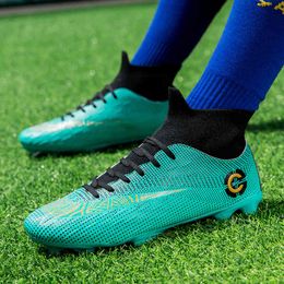 Amerikaanse voetbalschoenen mannen fg tf voetbalschoenen schoenplaatjes enkel laarzen tiener kinderen training sneakers jongens indoor sport 210809