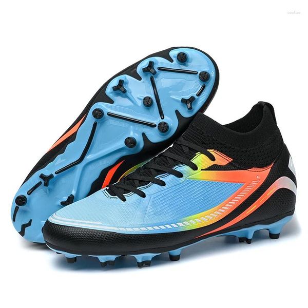 Zapatos de fútbol americano para hombre, botas de tobillo con punta larga para exteriores, para exteriores, para hombre, color blanco y negro, zapatillas de fútbol de entrenamiento de talla grande