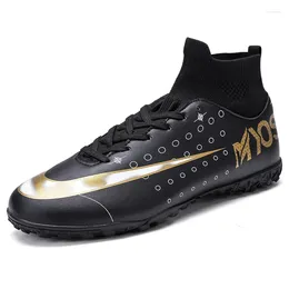 American Football Shoes Men Soccer High tobillo Botas blancas zapatillas de entrenamiento al aire libre Tamaño 45 no deslizante otoño 2024 deportes para hombres