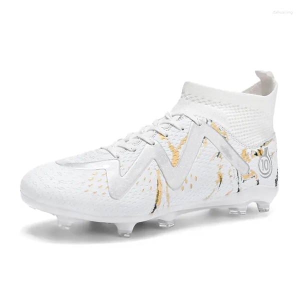 Chaussures de football américain professionnel hommes football formation match homme baskets crampons herbe antidérapant doux cheville femmes bottes taille 33-46