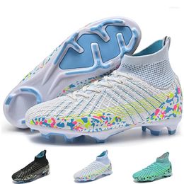 American Football Shoes Soccer for Men High Ankle Children's Original Boots Breathable Training Sport Footwear