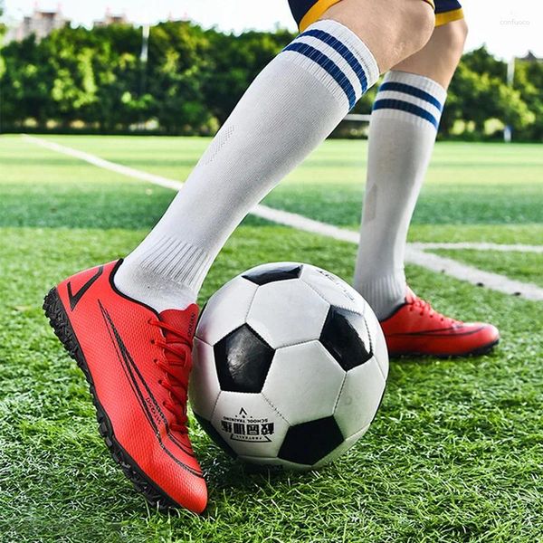 Chaussures de Football américain pour hommes, baskets décontractées à la mode pour garçons, sport sur gazon, marque de Futsal, bottes pour enfants, 2024