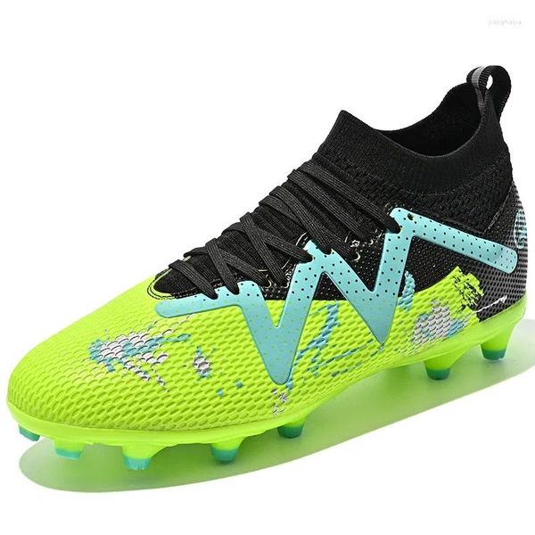Chaussures de football américain Soccer Men Kids Professional Boot Grass Outdoor Outdoor Non-Slip Breamable Multicolor Training Sneakers Taille 34-45