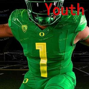 Vêtements de football américain Thr NCAA Oregon Ducks Kyle Long Haloti Ngata Jonathan Stewart Akili Smith Maillots de football personnalisés Vert Blanc Noir Hommes Femmes