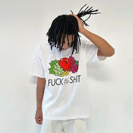 American Fruit Graphic THICHS estampado de gran tamaño gótico inteligente casual harajuku gráfico gráfico y2k tops goth hombres ropa 240403