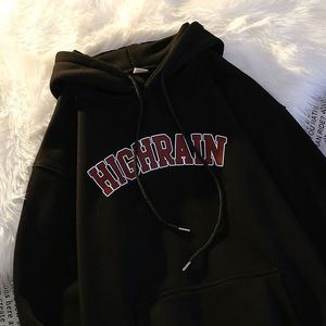 Amerikaanse hiphop hoodie oversized los passende heren ins paar jas met lange mouwen met capuchonbrief hoodie voor vrouwen m-5xl