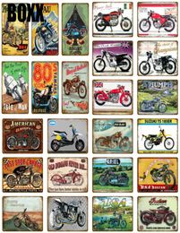 American Italie England Classics Motorcycles Metal Tin Signs Mur Vintage Affiche pour Pub Bar Garage Club Home Decor Sticker6491468