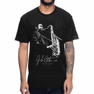 Amerikaanse Jazz Saxofonist En Componist Sax Muziek John Coltrane T-shirt 100% Cott Grafische Cott Tee Shirt p30h #