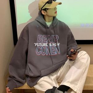 Amerikaanse Brief Mannen Oversized Hoodies Modemerk Harajuku Truien Tops Hip Hop Casual Paar Kleding Mannelijke Y2k Sweatshirts 231220