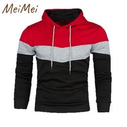 Américain lâche couleur correspondant sweats rue décontracté rayé chandails rétro contraste poche Allmatch hommes vêtements 240111