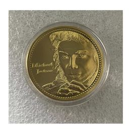 American Gift Michael Jackson Star personnage commémoratif Coin Gold Coin Collection.cx