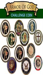 American Military Challenge Coin Us Navy Air Force Marine Corps Armor of God Challenge Badge Coin Collection Military Collection Gift239E3043421263