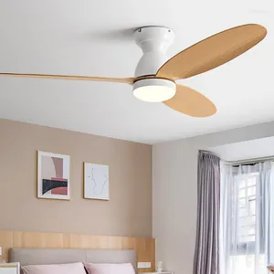 Ventilateur de plafond moderne américain avec ventilateurs de lumière LED lumineux