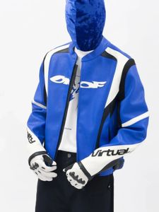 American Pioneer vestes de moto coupe-vent surdimensionné manteau ample hommes hiver veste en cuir Clip Racing costume vêtements 240111