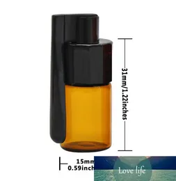 Américain Portable Bouteille En Verre Snuff Snorter Acrylique Pilule Cas Couleur Aléatoire 1 Pcs 36mm/51mm