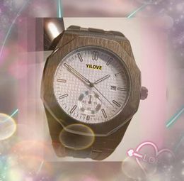 Presidente estadounidense Marca de gama alta Reloj para hombre Correa de caucho de acero inoxidable de 42 mm Reloj resistente al agua Reloj de pulsera con movimiento de cuarzo súper de cristal de zafiro Regalos montre de luxe