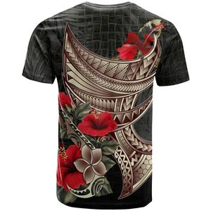 American Samoa personnalisé 3d imprimé coloré rétro Men femmes Summer Casual Cool Short Sleeves Tshirts Kid Tops Harajuku 240428