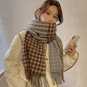 Écharpe américaine femmes nouveau Style coréen cachemire châle chaud épaissi écharpes vente en gros mode hiver