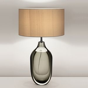 Lámpara de mesa esmaltada de color de cristal Simple americana, diseño de decoración del hogar, modelo de sala de estar a la moda, luz de estudio para dormitorio