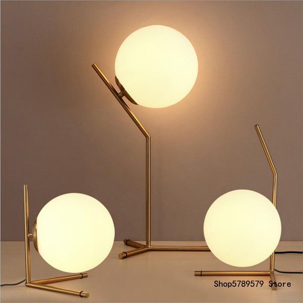 Lámpara de escritorio de hierro de Arte De Línea galvanizada Simple americana, lámpara de libro, decoración de mesa para sala de estar, accesorio LED de oficina, bombillas E27