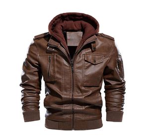American Size Mannen Lederen Faux Lederen Nieuwe Schapenvacht Voering Jacket Fleece Warm Jassen Bovenkleding Jas