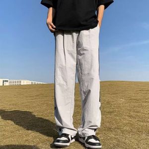 American Star Casual Pantals for Men's Summer Stripe Design, Séchage rapide Pantalon Pantalons de charge, Brand Trendy Pantalon Sports Loose