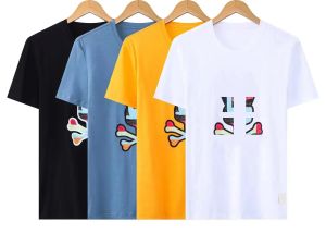 Camiseta informal con estampado 3D de moda urbana americana para hombre, camiseta informal de manga corta con letras a la moda para verano, talla asiática M-3XL
