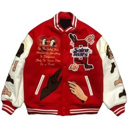 American Street Style Baseball Uniforme Maillard Jacket Brand pour hommes Femmes Niche Y2k Coat 240319