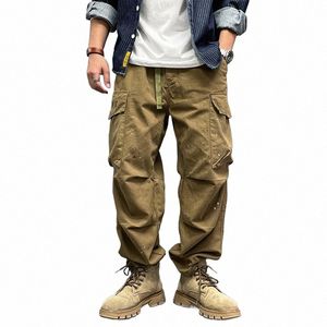 American Streetwear Paint Spot Skate Cargo Pants Hommes Vêtements Japonais Harajuku Pantalon droit décontracté Pantalon tactique coréen 42WM #